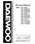 Сервисная инструкция Daewoo DVR-1989D, DVR-1983D, DVR-1181D