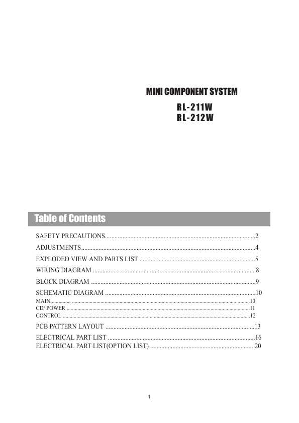 Сервисная инструкция Daewoo RL-211W, RL-212W