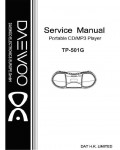 Сервисная инструкция Daewoo TP-501G