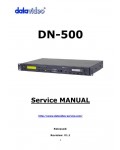 Сервисная инструкция Datavideo DN-500