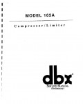 Сервисная инструкция DBX 165A