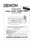 Сервисная инструкция Denon AVR-1400, AVR-1420