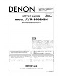 Сервисная инструкция Denon AVR-1404, AVR-484
