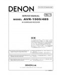 Сервисная инструкция Denon AVR-1505/485