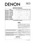 Сервисная инструкция Denon AVR-1509, AVR-1519