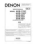 Сервисная инструкция Denon AVR-1707, AVR-1507, AVR-687, AVR-587, AVR-487
