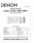 Сервисная инструкция Denon AVR-1801/881