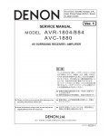 Сервисная инструкция Denon AVR-1804/884