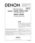 Сервисная инструкция Denon AVR-1907/787