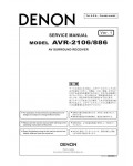 Сервисная инструкция Denon AVR-2106/886