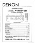Сервисная инструкция DENON AVR-2400