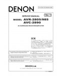 Сервисная инструкция Denon AVR-2805/985