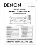 Сервисная инструкция Denon AVR-3300