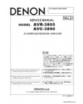 Сервисная инструкция DENON AVR-3805 V2