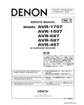 Сервисная инструкция DENON AVR-487, 587, 687, 1507, 1707
