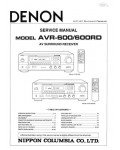 Сервисная инструкция Denon AVR-600, AVR-600RD