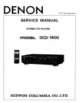 Сервисная инструкция Denon DCD-1400