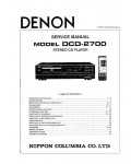 Сервисная инструкция Denon DCD-2700