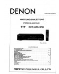 Сервисная инструкция Denon DCD-660, DCD-860 DE