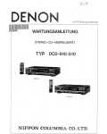 Сервисная инструкция Denon DCD-810, DCD-910