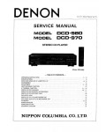 Сервисная инструкция Denon DCD-970, DCD-980