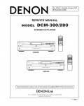Сервисная инструкция Denon DCM-280, DCM-380