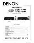 Сервисная инструкция DENON DCM-340, 440