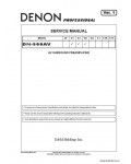 Сервисная инструкция DENON DN-500AV