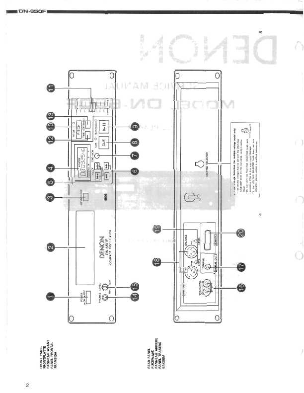 Сервисная инструкция Denon DN-650F