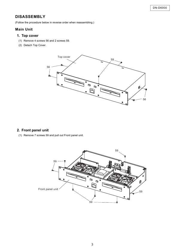 Сервисная инструкция Denon DN-D6000