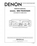 Сервисная инструкция Denon DN-T645, DN-T625