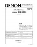 Сервисная инструкция Denon DN-X100