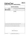 Сервисная инструкция Denon DN-X600