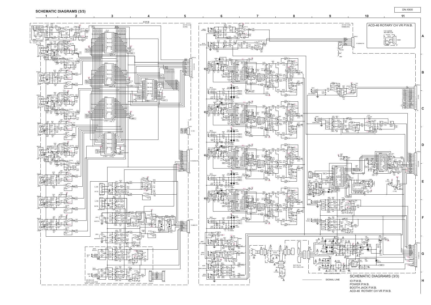 Сервисная инструкция Denon DN-X900 (schematic)