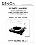 Сервисная инструкция Denon DP-2000, DP-2500, DP-2550
