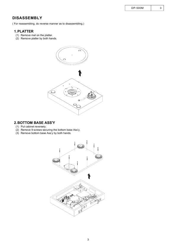 Сервисная инструкция Denon DP-500M VER.5