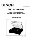 Сервисная инструкция Denon DP-55K