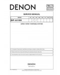 Сервисная инструкция Denon DP-A100 VER.3