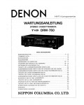 Сервисная инструкция Denon DR-W750