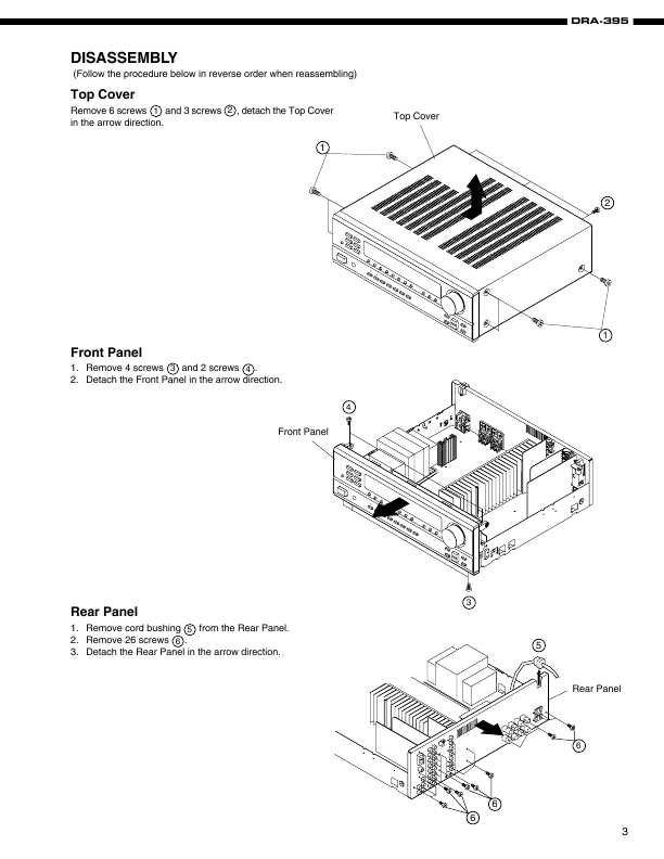 Сервисная инструкция Denon DRA-425, DRA-625