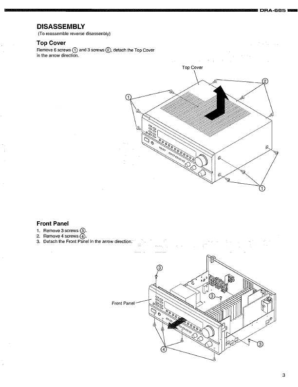 Сервисная инструкция Denon DRA-685