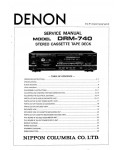 Сервисная инструкция Denon DRM-740