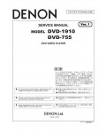 Сервисная инструкция Denon DVD-1910, DVD-755