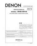 Сервисная инструкция Denon DVD-5910