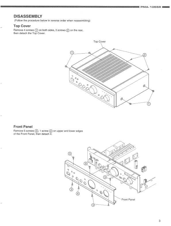 Сервисная инструкция Denon PMA-1055R