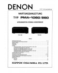 Сервисная инструкция Denon PMA-1060, PMA-860 DE