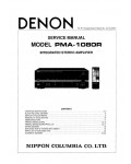 Сервисная инструкция Denon PMA-1080R DE