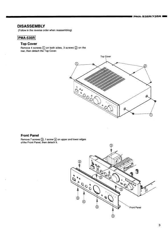 Сервисная инструкция Denon PMA-535R, PMA-735R