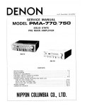 Сервисная инструкция Denon PMA-750, PMA-770