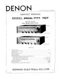 Сервисная инструкция Denon PMA-757, PMA-777